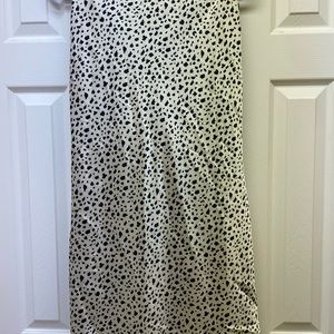 Printed midi skirt